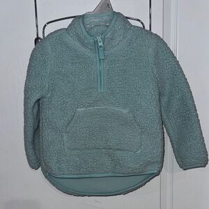 Carters Girls Toddler 4T Mint Green Fleece Pullover Jacket